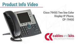 Product Info Cisco 7945G Two line Color Display IP Phone CP7945G [upl. by Pazit982]