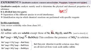 Exp 9 Qualitative analysis of common anions [upl. by Doniv]