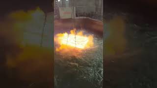 Investigating the Thermal Dynamics of Lowering Hot Metal into Water viralvideos facts explanation [upl. by Otnas]