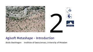 Agisoft Metashape  2 Introduction and next steps [upl. by Kcirde]