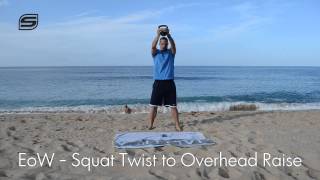 Squat Twist to Overhead Raise  Exercise of the Week [upl. by Simons]