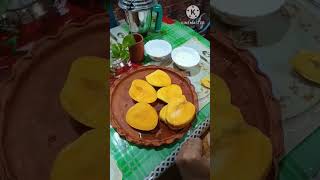 Mango Lassi at home simple amp easy recipe mango lassi lassi recipe youtubeshortviral [upl. by Ahsyia]