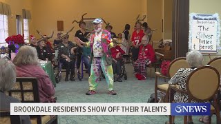 Brookdale Senior Living Center holds talent show [upl. by Idieh]