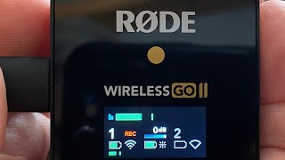 RODE wireless Go II noise issue Firmware fix [upl. by Warila]