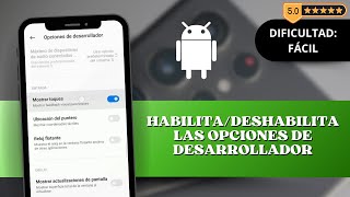 ⚙️ Cómo Habilitar o Deshabilitar las Opciones de Desarrollador en Teléfonos Android [upl. by Patrice]