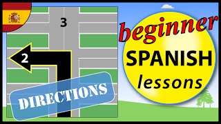 Directions in Spanish  Beginner Spanish Lessons for Children [upl. by Nolrac]