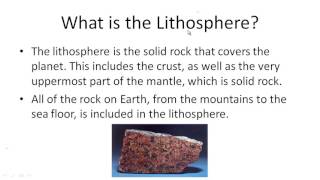 What is the Lithosphere [upl. by Anaeg587]