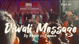 London’s Diwali Celebration Mayor Sadiq Khan’s Heartfelt Message at Trafalgar Square 🇬🇧 Part1 [upl. by Hoyt]