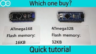 Which one buy Arduino ATmega328 vs ATmega168 because [upl. by Enenaj]