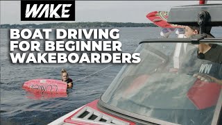 How to Drive a Boat for a Beginner Wakeboarder  SAFE BOATING WEEK [upl. by Leahicm603]