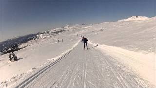 GoPro Hero HD cross country skiing at Norefjell Norway [upl. by Switzer]