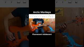 ARCTIC MONKEYS  Fluorescent Adolescent 🎸🎶 Bass quotWATCH FULL COVER WITH TABSquot arcticmonkeys bass [upl. by Eihs]