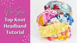 NoSew Top Knot Headband Tutorial  Free Headband Pattern [upl. by Ramraj]