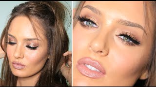 Kylie Jenner Bronze Glam With HUGE Lips amp Lashes [upl. by Seyah]