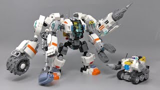 I Upgraded a LEGO Space Construction Mech and Little Bot Viewers Ideas [upl. by Jasisa2]