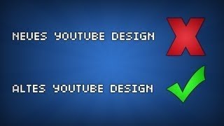 ALTES YOUTUBE DESIGN WIEDERHERSTELLEN [upl. by Euv]