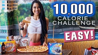 10000 CALORIE CHALLENGE DESTROYED  GIRL SCIENTIST VS FOOD  EPIC CHEAT DAY [upl. by Oremor]