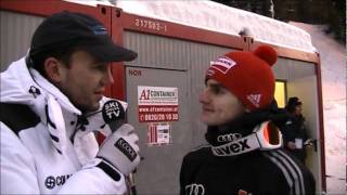 Richard Freitag im Interview  Skifliegen Kulm 15012012 [upl. by Karylin]