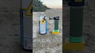 Fire spray vs gas torch fire satisfying shorts [upl. by Yeloc]