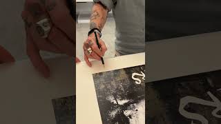 EXCLUSIVE BehindTheScenes Look At Johnny Depp signing Tarot artworks ✍️ shorts johnnydepp [upl. by Tu]