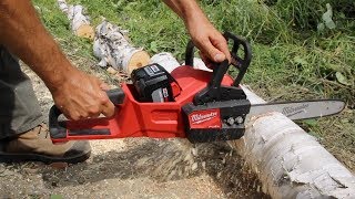 Milwaukee Chainsaw in ACTION [upl. by Notsnarc661]