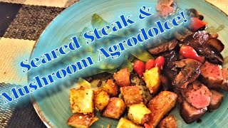 Blue Apron Adventures Ep3  Seared Steak and Mushroom Agrodolce with Roasted Potatoes [upl. by Oran]