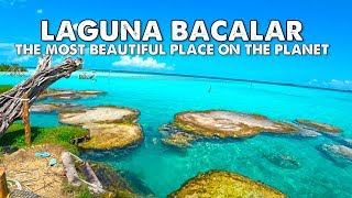 BacalarThe Most Beautiful Place to Swim in Mexico [upl. by Litnahc691]