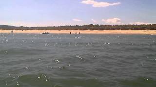 Dinghy fun off Studland Beach [upl. by Atiz]