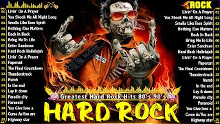 Greatest Hard Rock Songs 80s 90s Full Album 🎸 Bon Jovi Guns N Roses Nirvana Metallica ACDC [upl. by Batholomew]