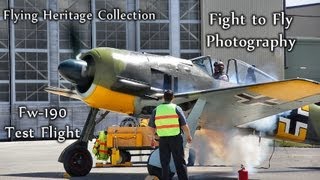 Flying Heritage Collection  FockeWulf 190 Test Flight [upl. by Ytsirt]