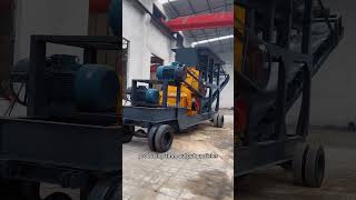 Mobile sand production line Gravel Granite Construction Waste Quartz Cement [upl. by Eltsyrc]