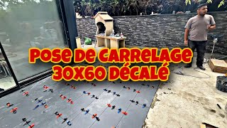 Comment On Peut Poser Carrelage de Terrasse  Pose de Carrelage 30x60 Décalé [upl. by Aenel]