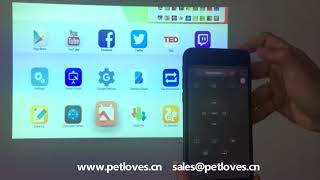 Pmovie Interactive Projector  Smart Phone APP Remote Control [upl. by Ikairik]