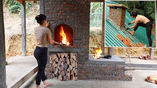 How to Build a Smokeless MultiFunctional Wood Stove Indoor Fireplace  Ana Bushcraft [upl. by Luy]