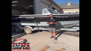 Lund Boats 2275 Baron Brought Back to Life  Part 1  Transom Removal [upl. by Chancey]