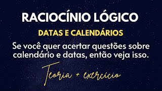 Problemas com calendários e datas se você quer acertar mais questões faça isso parte 1 [upl. by Suruat]