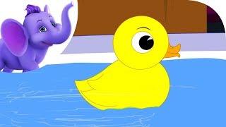 Yellow Ducky  Nursery Rhyme with Karaoke [upl. by Kehoe683]