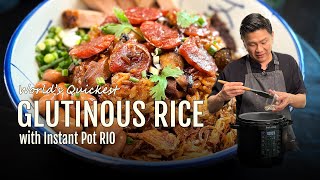 Chinese Glutinous Rice Recipe in less than an hour with Instant Pot RIO [upl. by Enovad]