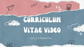 Curriculum Vitae CV Video  TUGAS P5 [upl. by Baggott]