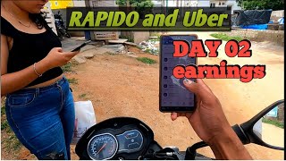 My full time RAPIDO and Uber baki taxiin Hyderabad DAY02 [upl. by Akeenahs]