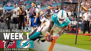 Atlants Falcons vs Miami Dolphins  2024 Preseason Week 1 Game Highlights [upl. by Leiad]