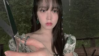 ASMR 비 오는 숲속의 미용실 롤플레이🌲입체적인 가위소리샴푸머리빗기헤어커트ㅣHair Salon Roleplay RP haircut brushing shampoo [upl. by Dennis]