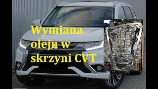 Mitsubishi Outlander III  wymiana oleju i filtrów w skrzyni CVT [upl. by Aleyak]