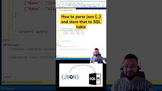 How to store Json data as rows and columns inside SQL table sql sqlqueries shorts coding json [upl. by Eilata]