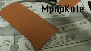 Covering Airplane Wing with Monokote [upl. by Leinaj]