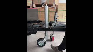 trailer jockey wheel how to work tools diy automobile machine welding factory aluminum case [upl. by Calvin]