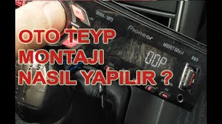 Oto Teyp Montajı Nasıl Yapılır  Teyp Hafıza Siliniyor  Kablo Bağlantı Şekli [upl. by Naihtsirc794]