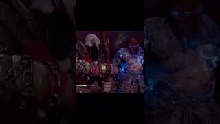 Thor vs Kratos godofwar thor kratos fighting godofwarragnarok [upl. by Eixirt]