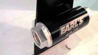 Earls Performance Plumbing New Billet InLine Fuel Filters ID12655 [upl. by Maclean]