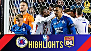 Rangers VS Lyon  Highlights  Europa League  4 October 2024 [upl. by Adnerol]